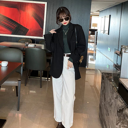 Women Turtleneck Sweater Long Sleeve Sweater